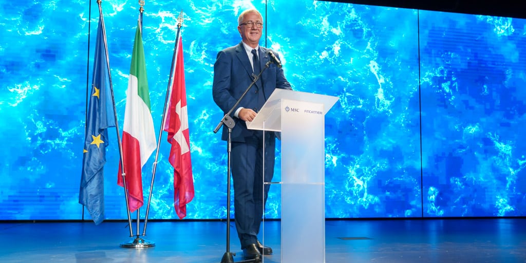 Cérémonie de livraison du MSC Seashore