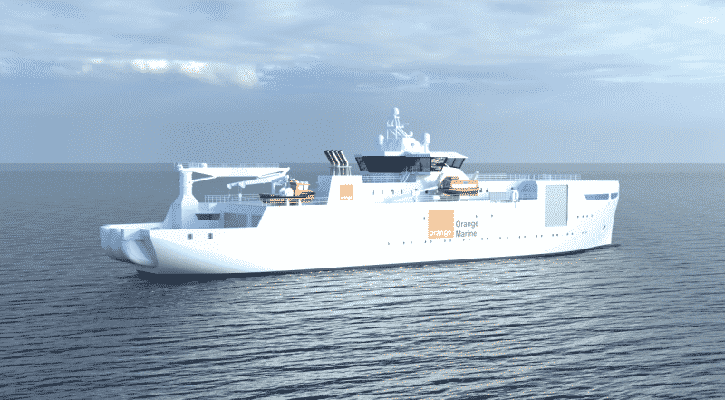 Azipod Propulsion marque le 300e jalon d'un navire avec un contrat de navire de câble maritime orange respectueux de l'environnement