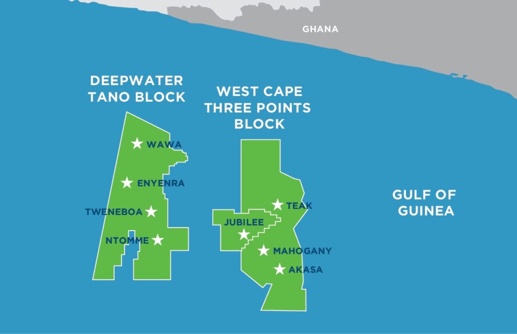 Carte du Ghana ;  Source : Cosmos