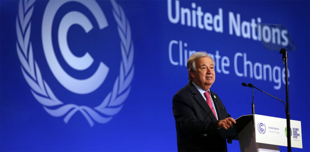 Secrétaire général António Guterres - COP26