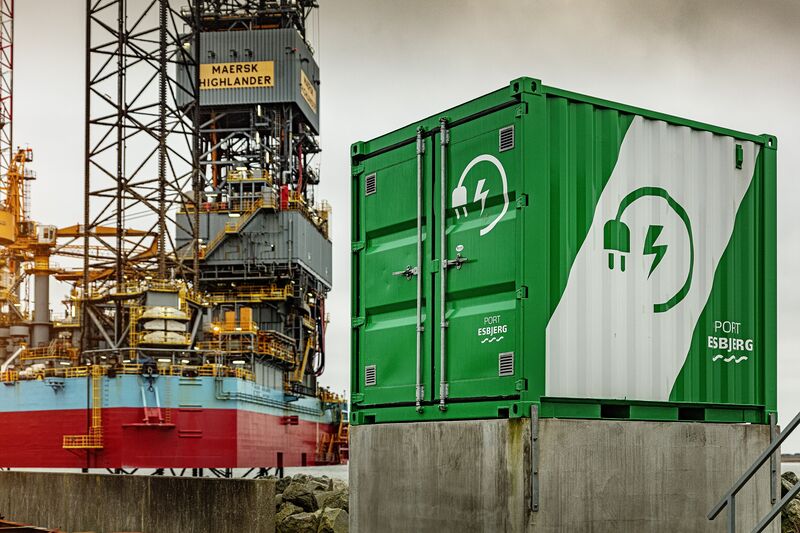 Maersk Highlander à Port Esbjerg.  Source : Forage Maersk