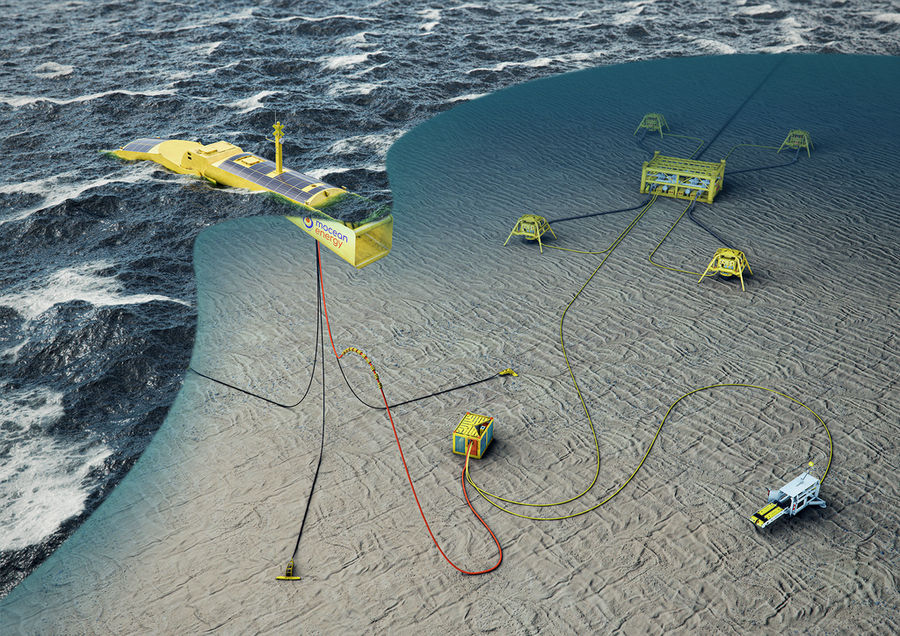 Le dispositif d'énergie houlomotrice Blue Star de Mocean Energy alimente les actifs sous-marins (Avec l'aimable autorisation de Mocean Energy)