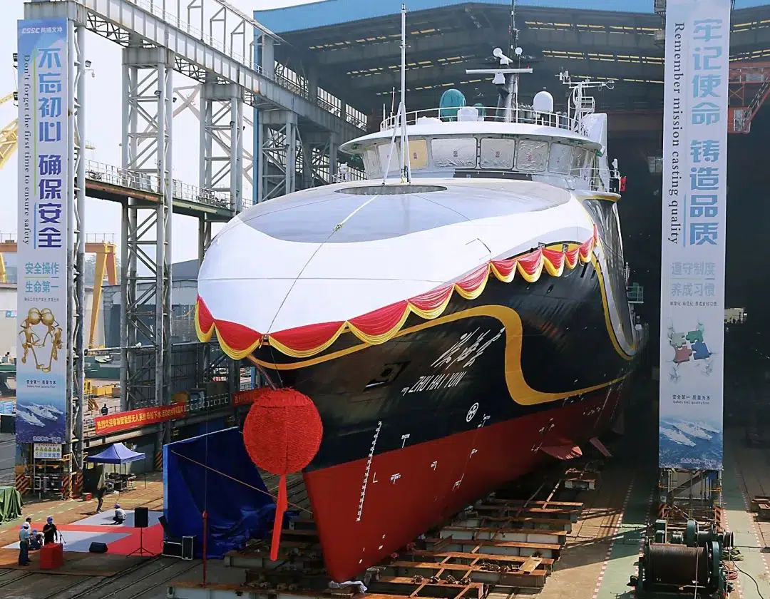 Premier navire de recherche scientifique à système intelligent sans pilote au monde 