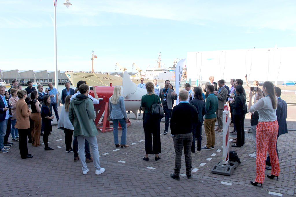 L'hydrolienne de Tocardo exposée au Marine Energy Hub de Scheveningen (Avec l'aimable autorisation de DMEC)
