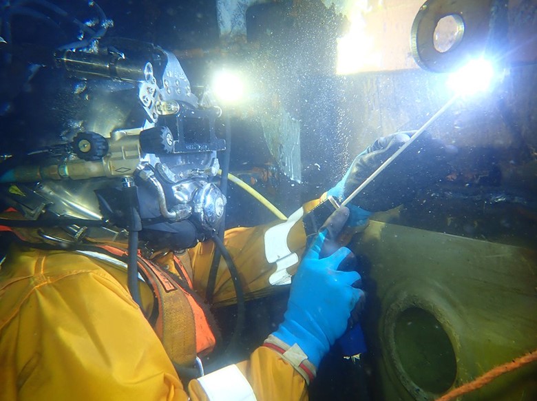 Plongeur de Wärtsilä Underwater Services