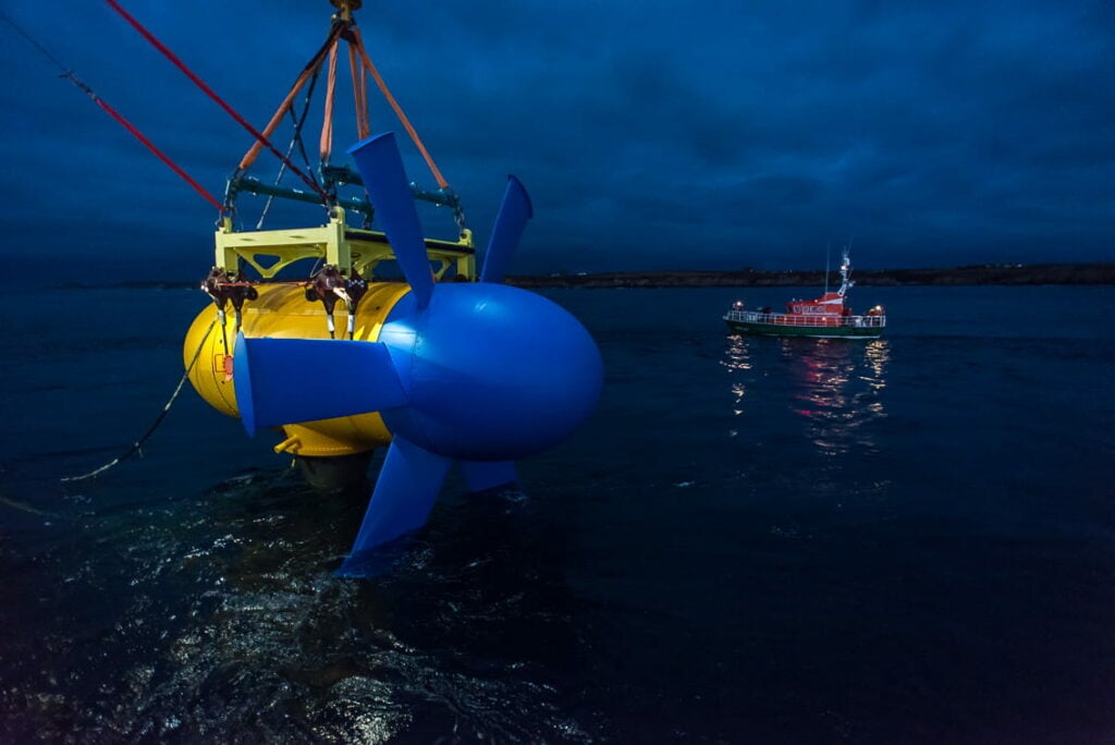 Illustration/L'hydrolienne D10 de Sabella (Avec l'aimable autorisation de Sabella)